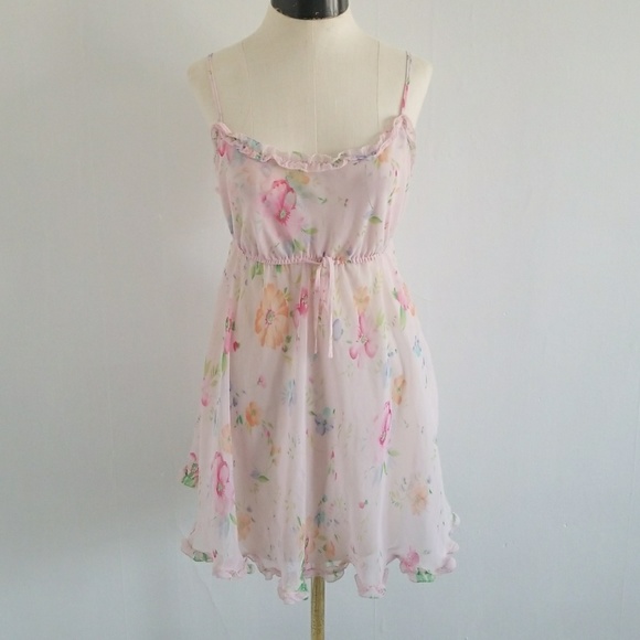 Victoria's Secret Other - VICTORIA'S SECRET sheer pink floral baby doll